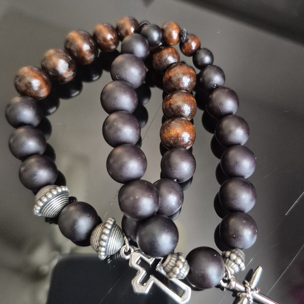 Handmade Mala Clay Braclet Set! - Picture 3 of 10